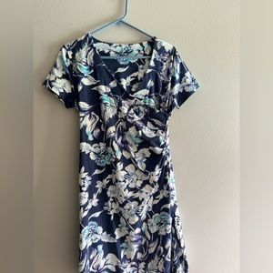 Soft surroundings flower summertime floral dress size petite small.